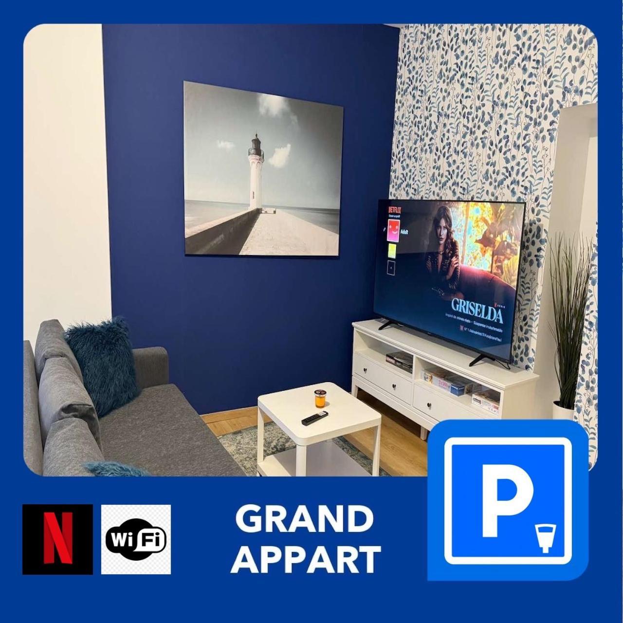 24 Chic & Cosy Grand Appart 88M2 Parking Gratuit Hypercentre Netflix Saint-Etienne  Exterior foto